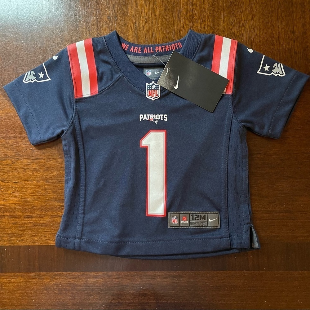 NFL | Infant Nike Mac Jones Navy New England Patriots Game Jersey | 12 mo